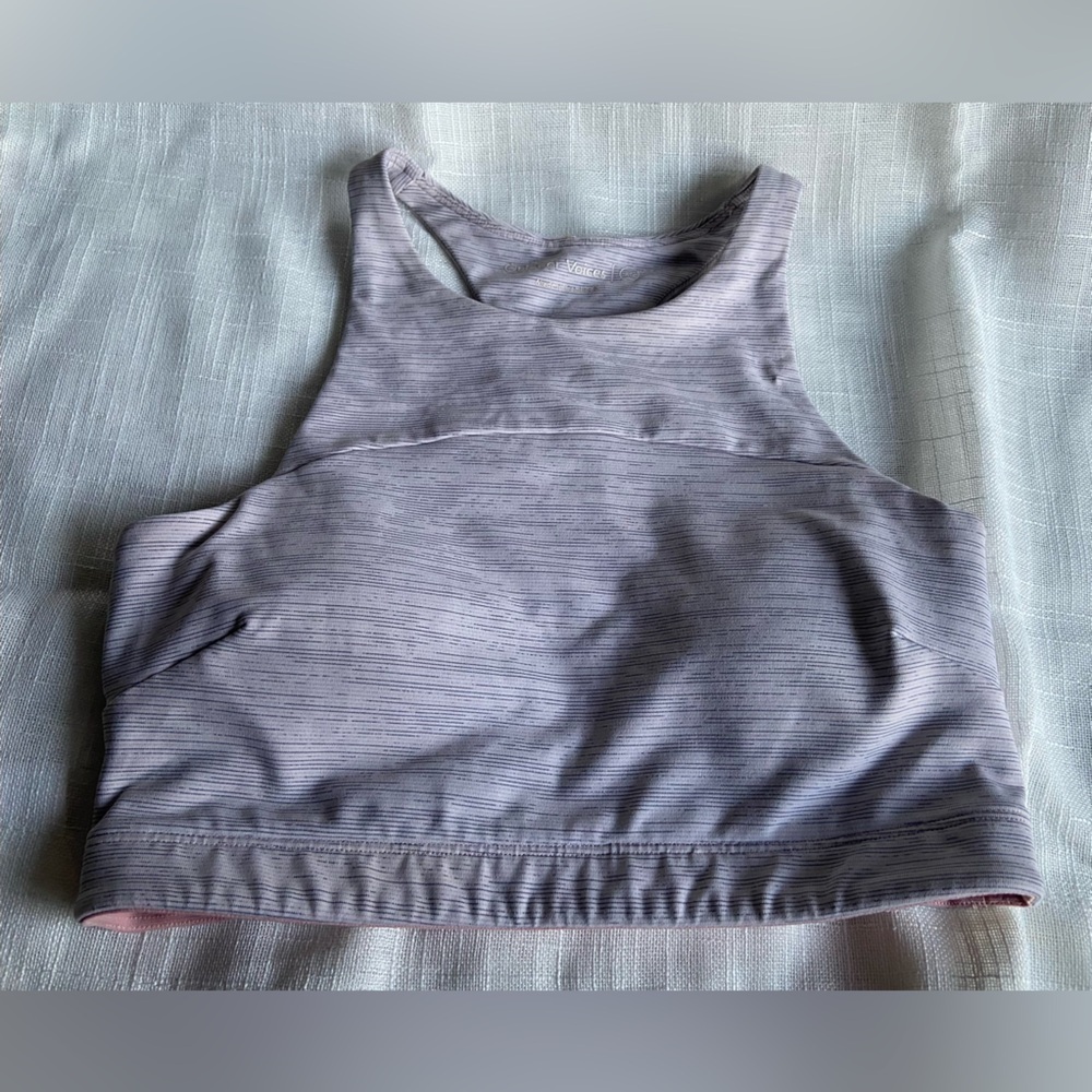 Outdoor Voices Women’s sports bra heather gray Sz XS Athletic removable pads